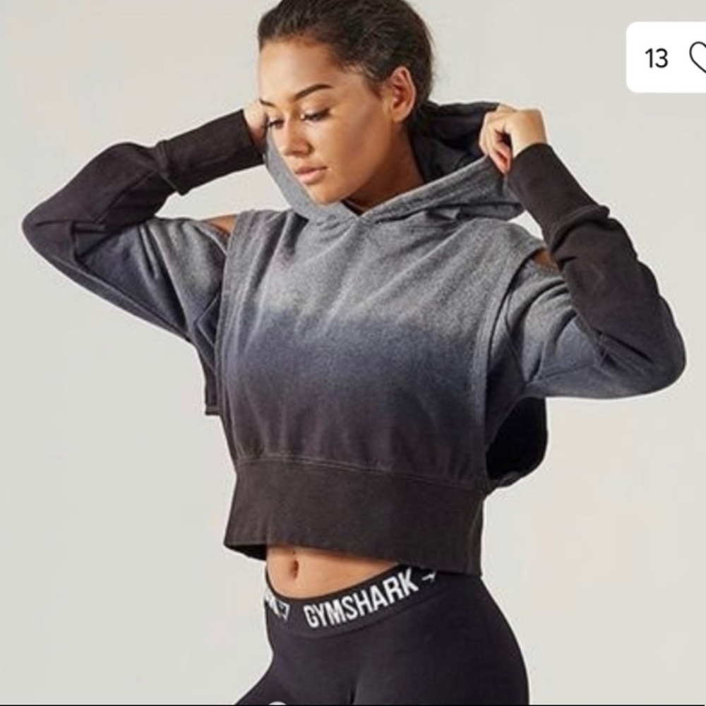 Gymshark cropped hoodie.